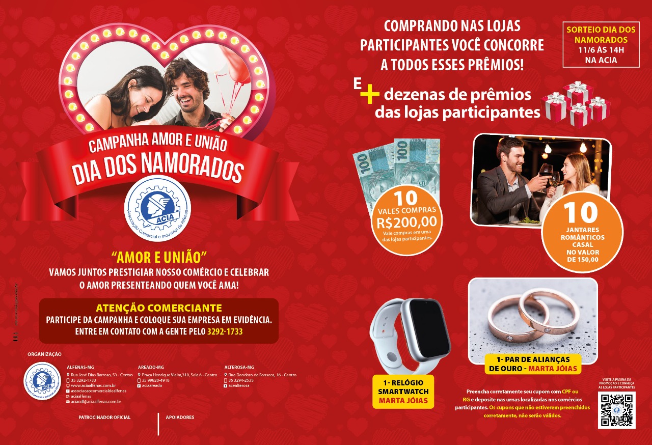 REGULAMENTO - Campanha Amor e União Dia dos Namorados - Associação  Comercial e Industrial de Alfenas